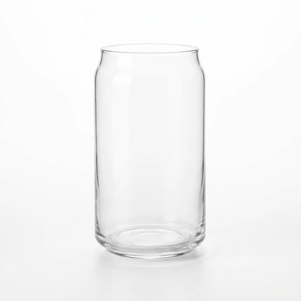 16oz Glass Can Tumbler | Clear Drinking Glass